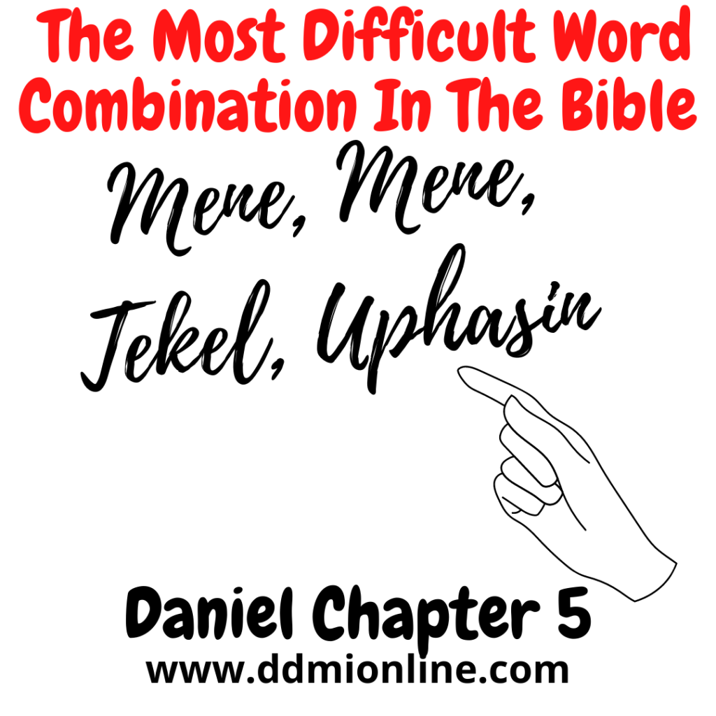 This Is One Of The Most Difficult Word Combinations In Bible History Divine Dynamites Ministry 